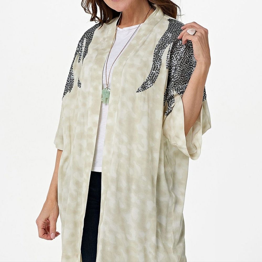 Haute Hippie Kimono Open Drape Sz Small